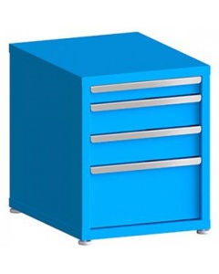 100# Capacity Drawer Cabinet, 3",5",5",10" Drawers, 27" H x 22" W x 28" D