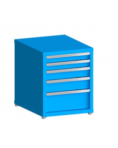 100# Capacity Drawer Cabinet, 5",6",6",6" drawers, 27" H x 22" W x 28" D