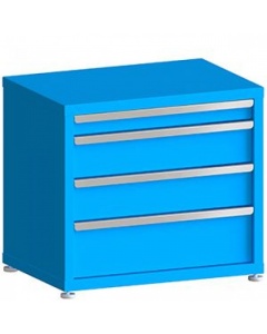 100# Capacity Drawer Cabinet, 3",6",6",8" Drawers, 27" H x 30" W x 21" D