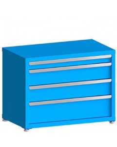 100# Capacity Drawer Cabinet, 3",6",6",8" Drawers, 27" H x 36" W x 21" D