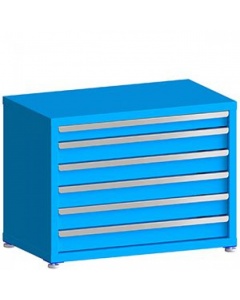 100# Capacity Drawer Cabinet, 3",4",4",4",4",4" drawers, 27" H x 36" W x 21" D