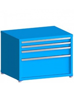 100# Capacity Drawer Cabinet, 3",3",5",12" Drawers, 27" H x 36" W x 28" D