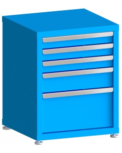 200# Capacity Drawer Cabinet, 3",3",3",5",10" drawers, 28" H x 22" W x 21" D
