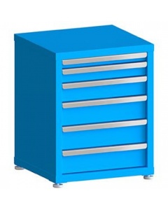 100# Capacity Drawer Cabinet, 2",3",4",5",5",5" drawers, 28" H x 22" W x 21" D