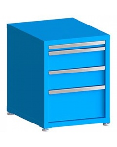 100# Capacity Drawer Cabinet, 2",6",6",10" Drawers, 28" H x 22" W x 28" D