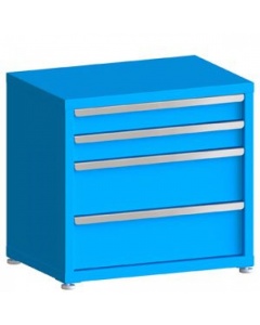 100# Capacity Drawer Cabinet,  4",4",8",8" Drawers, 28" H x 30" W x 21" D