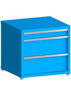 100# Capacity Drawer Cabinet, 4",10",10" drawers, 28" H x 30" W x 28" D