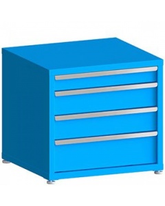 100# Capacity Drawer Cabinet, 4",6",6",8" Drawers, 28" H x 30" W x 28" D