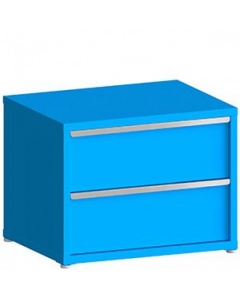 100# Capacity Drawer Cabinet, 12",12" drawers, 28" H x 36" W x 21" D