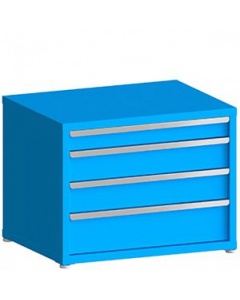 100# Capacity Drawer Cabinet, 4",6",6",8" Drawers, 28" H x 36" W x 21" D