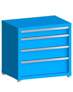 100# Capacity Drawer Cabinet, 4",6",6",8" Drawers, 28" H x 30" W x 21" D