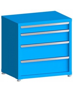 100# Capacity Drawer Cabinet, 4",6",8",8" Drawers, 30" H x 30" W x 21" D