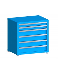 200# Capacity Drawer Cabinet, 3",3",5",5",5",5" drawers, 30" H x 30" W x 21" D
