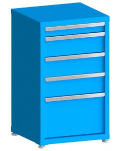 100# Capacity Drawer Cabinet, 3",6",6",6",12" drawers, 37" H x 22" W x 21" D