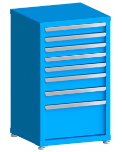 100# Capacity Drawer Cabinet, 3",3",3",3",3",4",4",10" drawers, 37" H x 22" W x 21" D