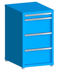 200# Capacity Drawer Cabinet, 3",10",10",10" drawers, 37" H x 22" W x 28" D