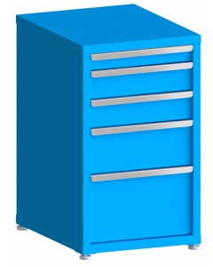 100# Capacity Drawer Cabinet, 3",5",5",8",12" drawers, 37" H x 22" W x 28" D