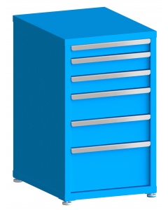 100# Capacity Drawer Cabinet, 3",4",4",6",6",10" drawers, 37" H x 22" W x 28" D