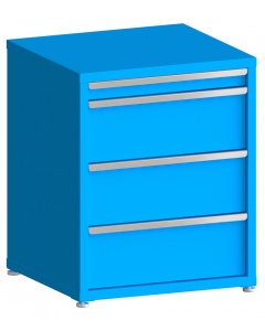200# Capacity Drawer Cabinet, 3",10",10",10" drawers, 37" H x 30" W x 28" D