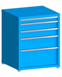 100# Capacity Drawer Cabinet, 3",5",5",8",12" drawers, 37" H x 30" W x 28" D