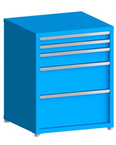 100# Capacity Drawer Cabinet, 3",3",5",10",12" drawers, 37" H x 30" W x 28" D