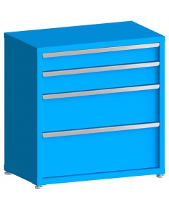 100# Capacity Drawer Cabinet, 5",6",10",12" drawers, 37" H x 36" W x 21" D