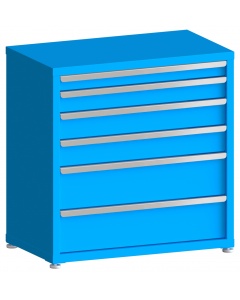 100# Capacity Drawer Cabinet, 3",4",5",5",8",8" drawers, 37" H x 36" W x 21" D