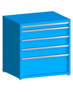 100# Capacity Drawer Cabinet, 3",6",6",6",12" drawers, 37" H x 36" W x 28" D