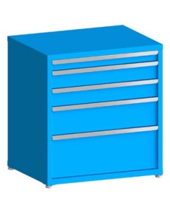 100# Capacity Drawer Cabinet, 3",8",5",5",12" drawers, 37" H x 36" W x 28" D