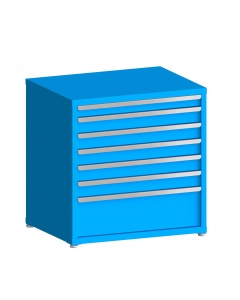 100# Capacity Drawer Cabinet, 3",4",4",4",4",4",10" drawers, 37" H x 36" W x 28" D