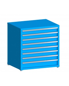 100# Capacity Drawer Cabinet, 4",4",4",4",4",4",4",5" drawers, 37" H x 36" W x 28" D