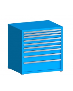 100# Capacity Drawer Cabinet, 2",2",3",3",3",3",4",5",8" drawers, 37" H x 36" W x 28" D