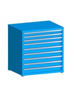 100# Capacity Drawer Cabinet, 3",3",3",4",4",4",4",4",4" drawers, 37" H x 36" W x 28" D