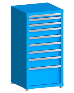 100# Capacity Drawer Cabinet, 2",3",3",4",4",4",4",5",10" drawers, 43" H x 22" W x 21" D