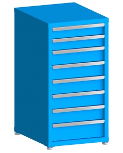 100# Capacity Drawer Cabinet, 4",4",5",5",5",5",5",6" drawers, 43" H x 22" W x 28" D