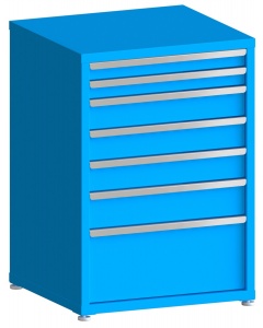 100# Capacity Drawer Cabinet, 3",3",5",5",5",6",12" drawers, 43" H x 30" W x 28" D