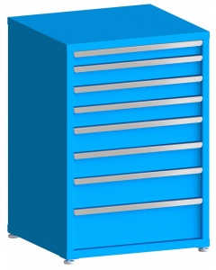 100# Capacity Drawer Cabinet, 3",4",4",4",5",5",6",8" drawers, 43" H x 30" W x 28" D