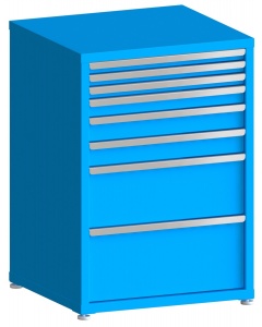 100# Capacity Drawer Cabinet, 2",2",2",3",4",4",10",12" drawers, 43" H x 30" W x 28" D