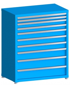 100# Capacity Drawer Cabinet, 2",2",3",3",4",4",4",5",6",6" drawers, 43" H x 36" W x 21" D