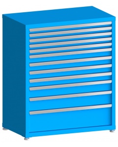 100# Capacity Drawer Cabinet, 2",2",2",2",2",3",3",3",3",4",5",8" drawers, 43" H x 36" W x 21" D