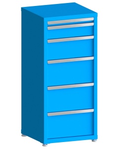 100# Capacity Drawer Cabinet, 2",5",8",10",10",10" drawers, 49" H x 22" W x 21" D