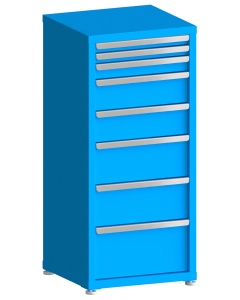 100# Capacity Drawer Cabinet, 2",2",3",6",6",8",8",10" drawers, 49" H x 22" W x 21" D