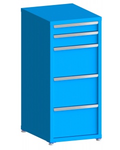 200# Capacity Drawer Cabinet, 4",5",12",12",12" drawers, 49" H x 22" W x 28" D