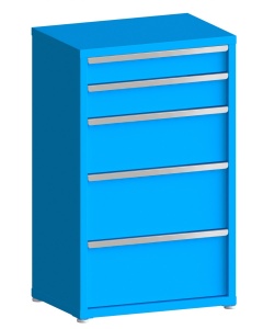 200# Capacity Drawer Cabinet, 5",6",10",12",12" drawers, 49" H x 30" W x 21" D