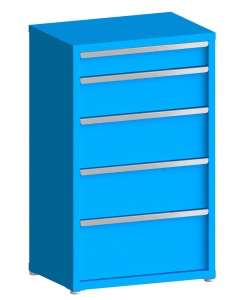 200# Capacity Drawer Cabinet, 5",8",10",10",12" drawers, 49" H x 30" W x 21" D