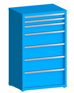 200# Capacity Drawer Cabinet, 3",3",5",8",8",8",10" drawers, 49" H x 30" W x 21" D