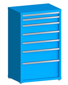 100# Capacity Drawer Cabinet, 3",4",6",6",6",8",12" drawers, 49" H x 30" W x 21" D