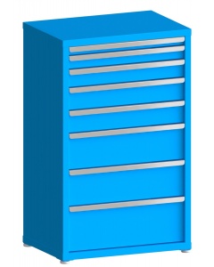 100# Capacity Drawer Cabinet, 2",3",4",5",5",8",8",10" drawers, 49" H x 30" W x 21" D