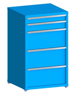 100# Capacity Drawer Cabinet, 4",5",12",12",12" drawers, 49" H x 30" W x 28" D