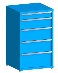 100# Capacity Drawer Cabinet, 5",8",10",10",12" drawers, 49" H x 30" W x 28" D